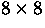 $8\times 8$