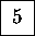 \framebox [7mm]{\rule[-1.5mm]{0mm}{5mm}{5}}

